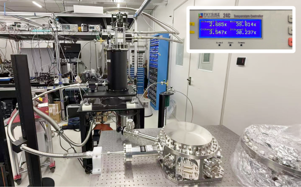 超高真空離子阱低溫系統(tǒng)安裝成功